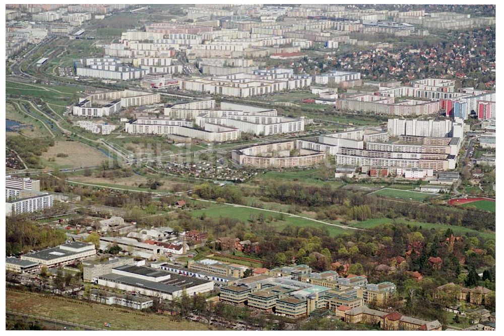 Berlin Marzahn / Hellersdorf aus der Vogelperspektive: BERLIN Marzahn / Hellersdorf