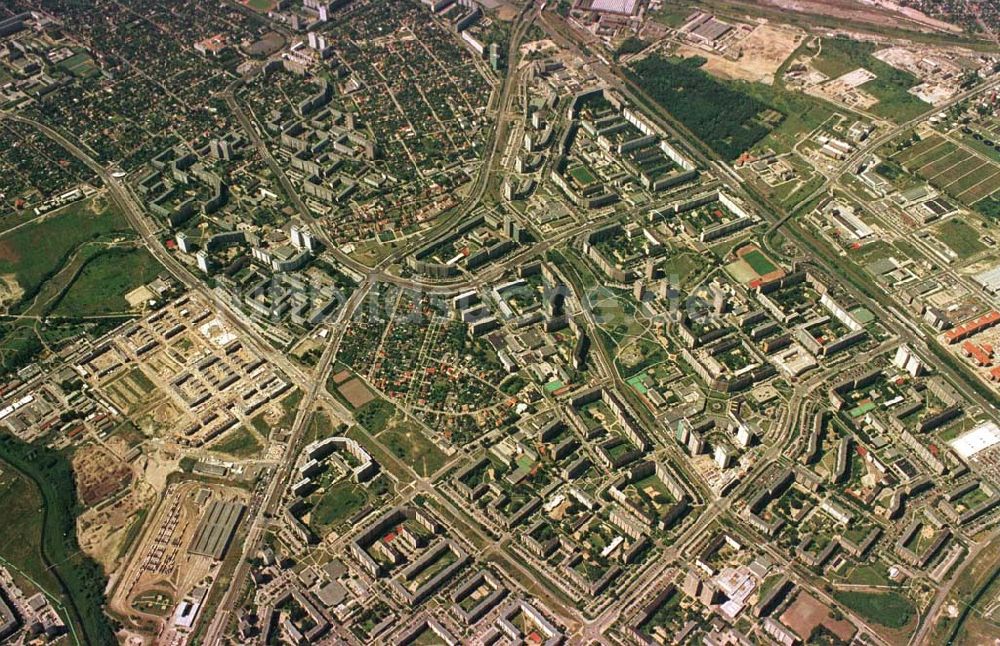 Luftbild Berlin - Marzahn - Berlin Marzahn aus 10000 ft Höhe.