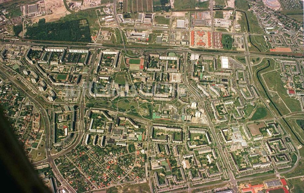 Berlin - Marzahn aus der Vogelperspektive: Berlin Marzahn aus 10000 ft Höhe.