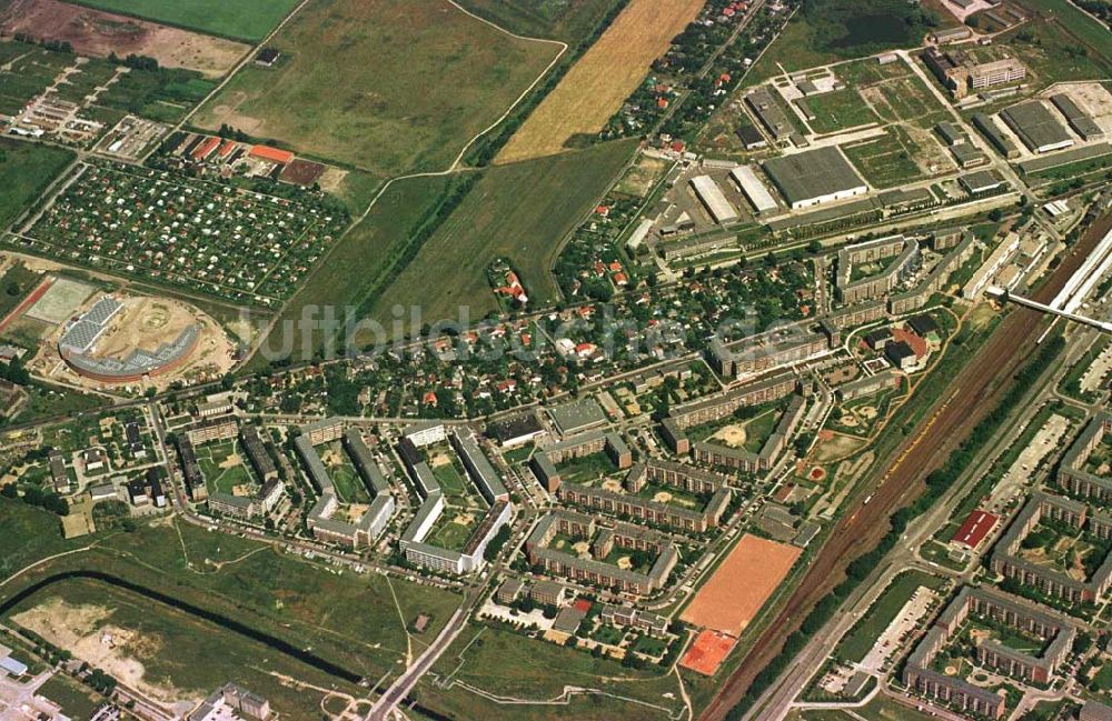 Berlin - Marzahn von oben - Berlin Marzahn aus 10000 ft Höhe.