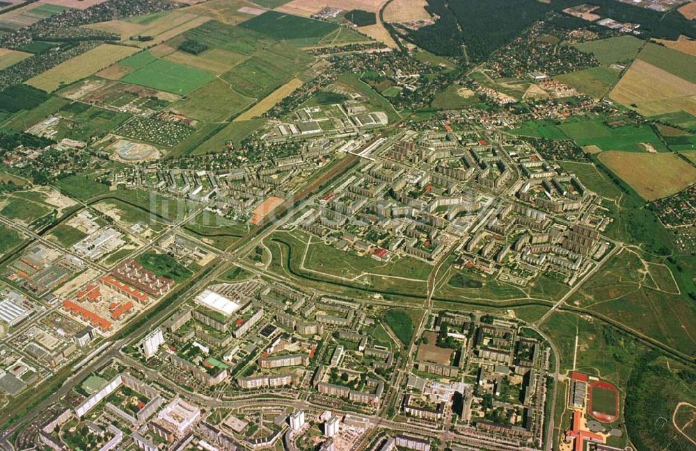 Luftbild Berlin - Marzahn - Berlin Marzahn aus 10000 ft Höhe.