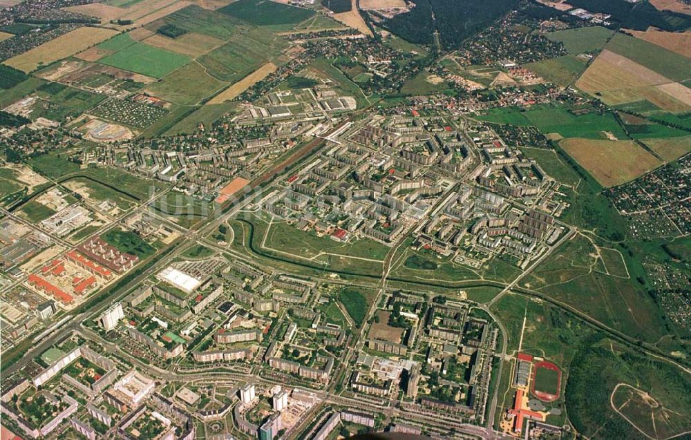 Berlin - Marzahn von oben - Berlin Marzahn aus 10000 ft Höhe.