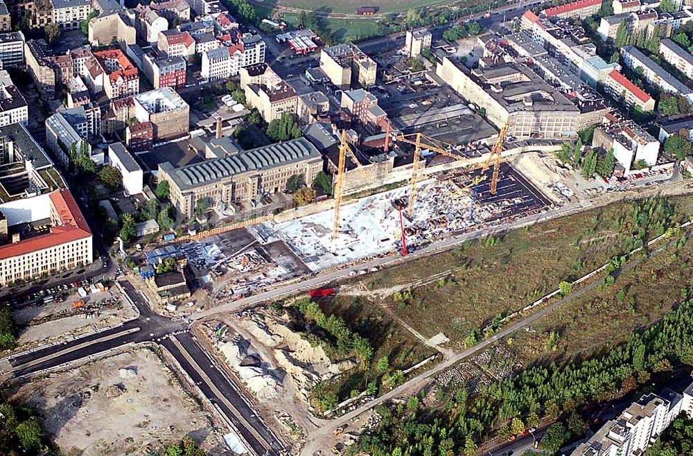 Berlin aus der Vogelperspektive: Berlin-Mitte 20.09.2003 Baustelle am Nordbahnhof