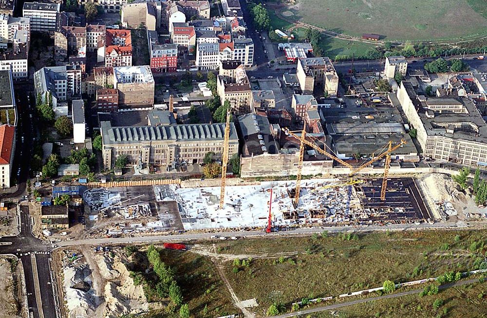 Luftbild Berlin - Berlin-Mitte 20.09.2003 Baustelle am Nordbahnhof