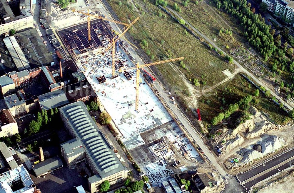 Luftaufnahme Berlin - Berlin-Mitte 20.09.2003 Baustelle am Nordbahnhof