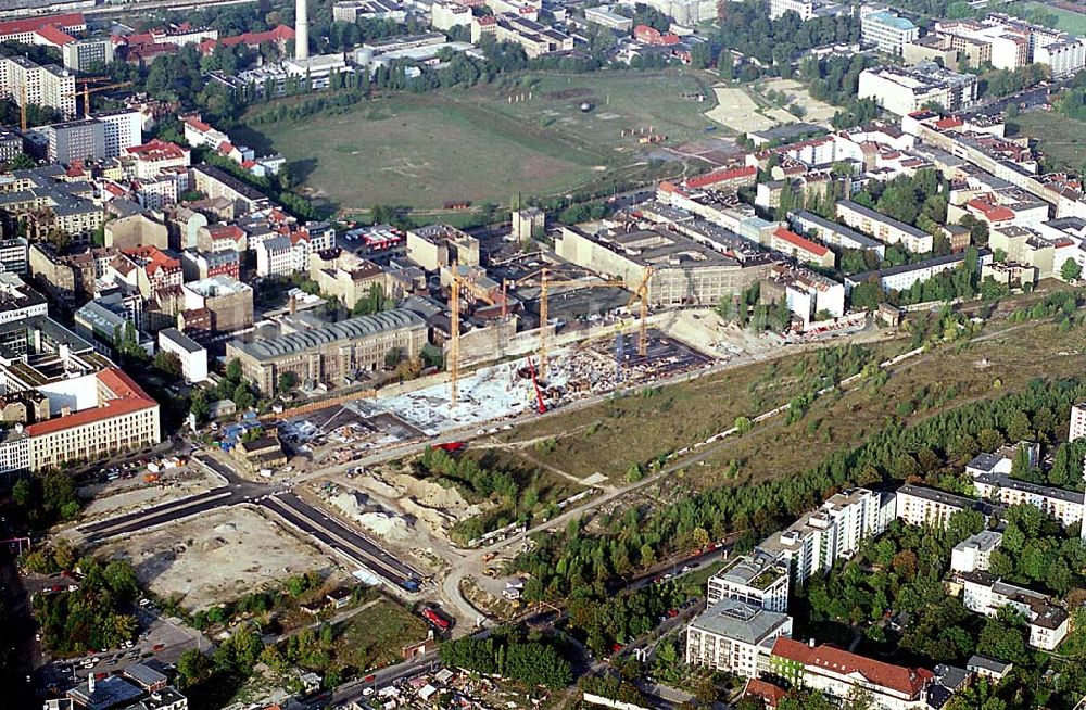 Berlin aus der Vogelperspektive: Berlin-Mitte 20.09.2003 Baustelle am Nordbahnhof