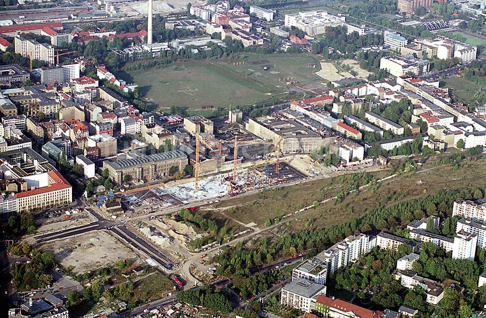 Luftbild Berlin - Berlin-Mitte 20.09.2003 Baustelle am Nordbahnhof