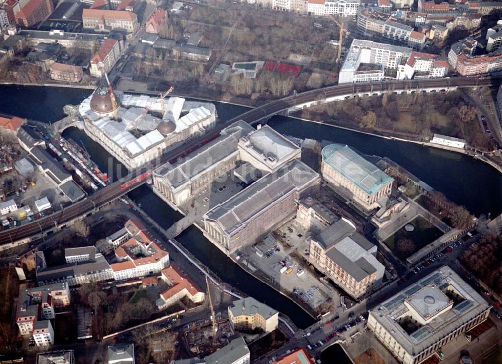 Berlin aus der Vogelperspektive: Berlin Mitte Rekonstruktion der Berliner Museumsinsel