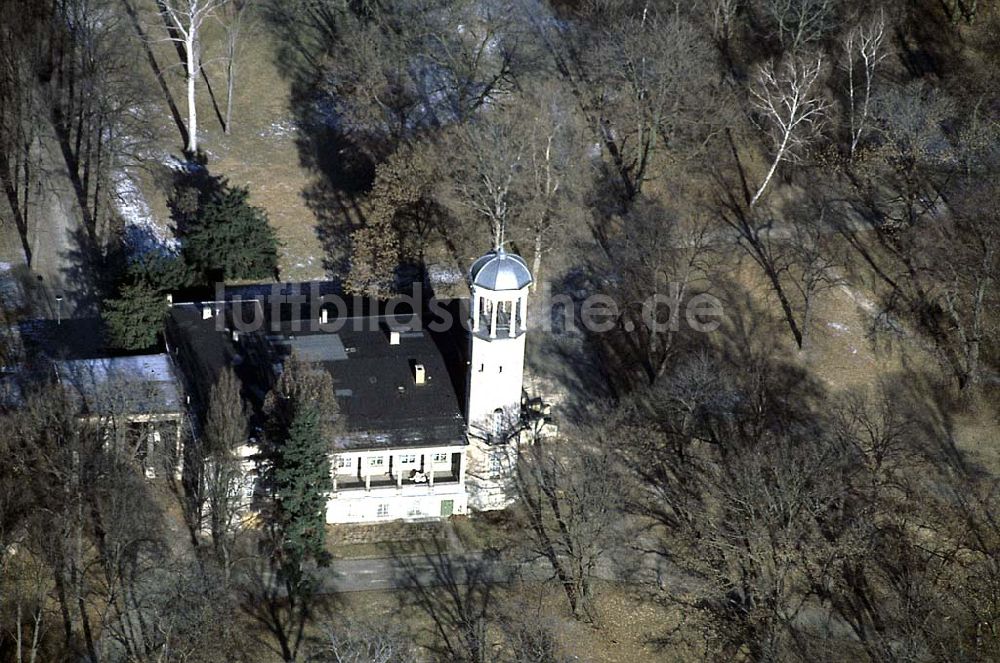 Berlin Biesdorf aus der Vogelperspektive: 20.12.1995 Berlin, Schloß Biesdorf in Marzahn