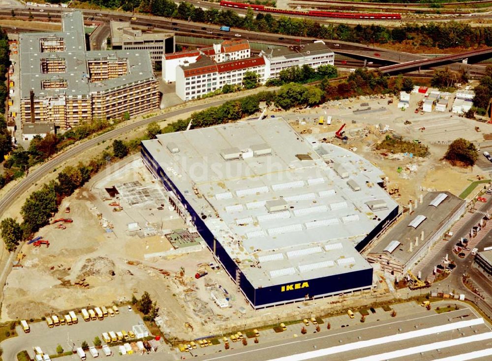 Berlin-Tempelhof von oben - Berlin-Tempelhof Blick auf die Baustelle des Neubaus eines IKEA-Einrichtungshauses in der Alboinstraße in Berlin-Tempelhof 06