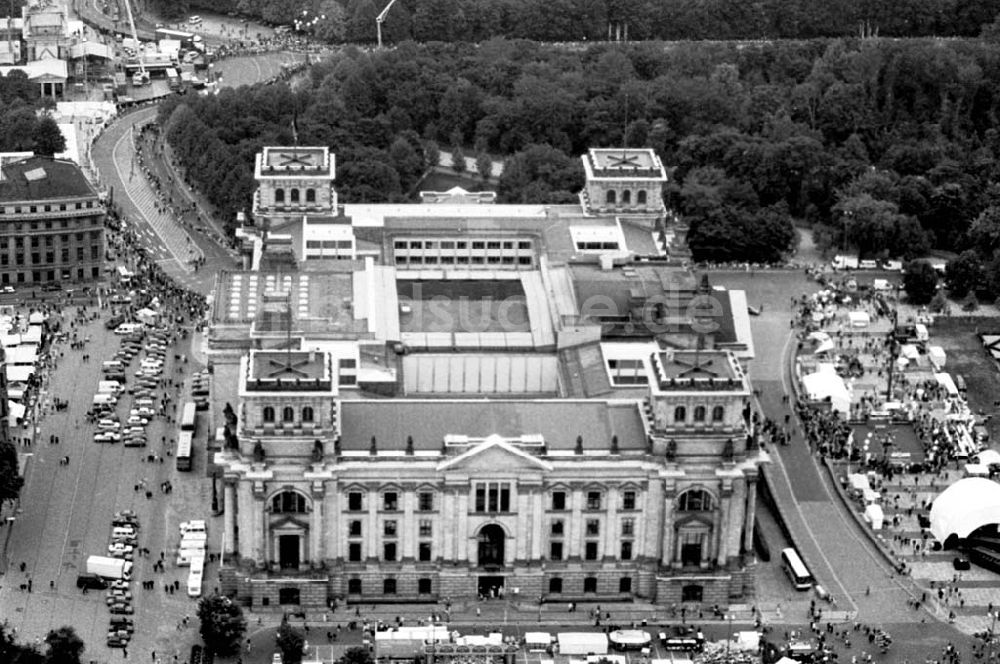 Luftbild Berlin - 02.10.1994 Berlin-Tiergarten Gelände am Berliner Reichstag