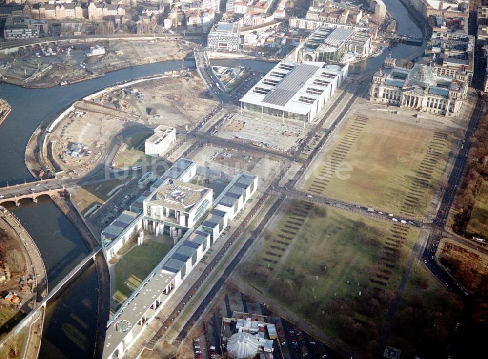 Berlin - Tiergarten von oben - Berlin Tiergarten Regierungsviertel im Berliner Tiergarten mit dem Reichstag Paul-Löbe-Haus und Marie-Elisabeth-Lüders-Haus 19