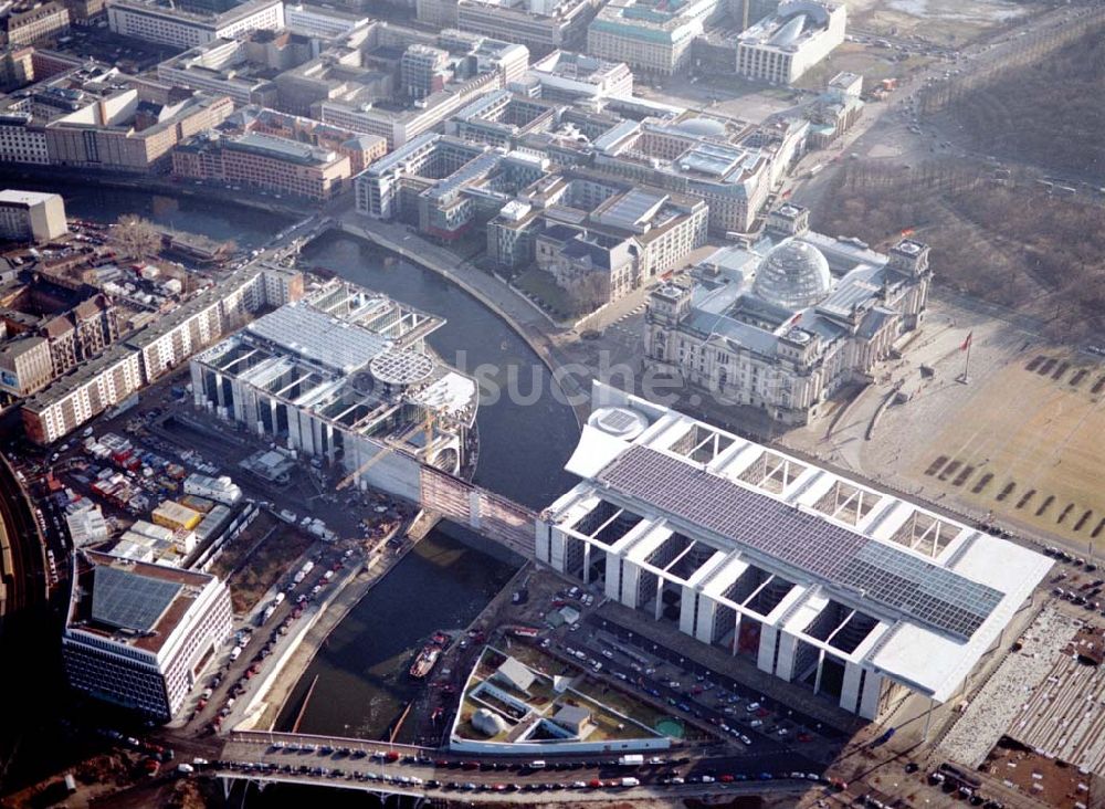 Berlin - Tiergarten von oben - Berlin Tiergarten Regierungsviertel im Berliner Tiergarten mit dem Reichstag Paul-Löbe-Haus und Marie-Elisabeth-Lüders-Haus 19