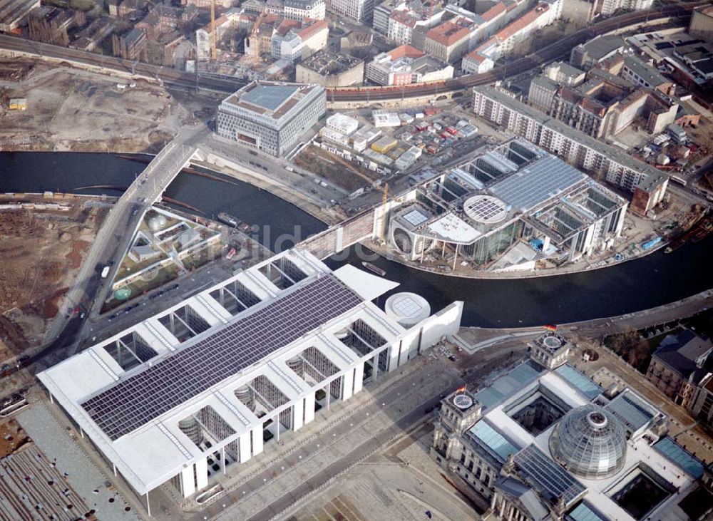 Berlin - Tiergarten von oben - Berlin Tiergarten Regierungsviertel im Berliner Tiergarten mit dem Reichstag Paul-Löbe-Haus und Marie-Elisabeth-Lüders-Haus 19