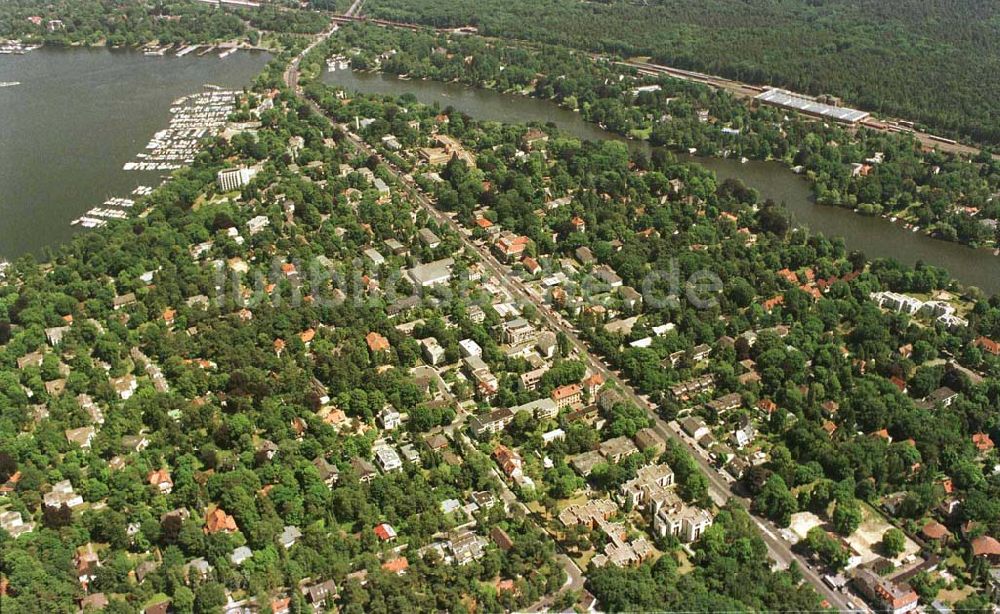 Berlin - Wannsee von oben - Berlin - Wannsee