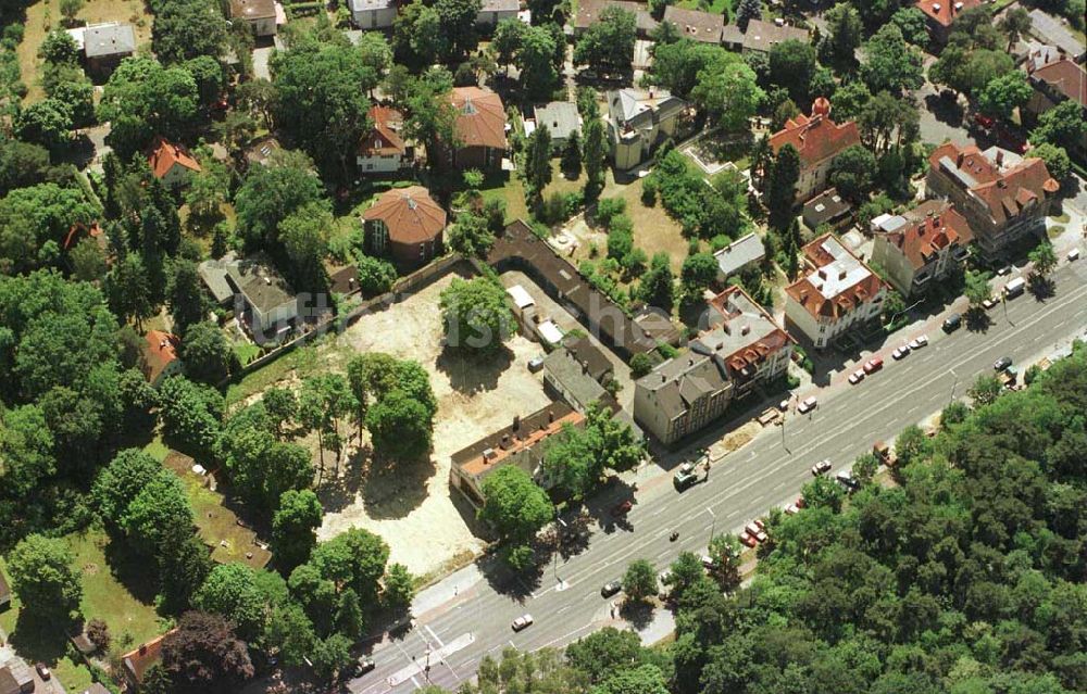 Berlin - Wannsee von oben - Berlin - Wannsee / Baustelle Königsstr.