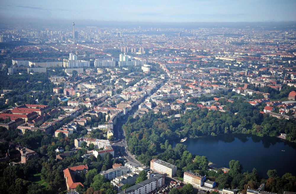 Luftbild Berlin Weißensee - Berlin-Weißensee im Überblick