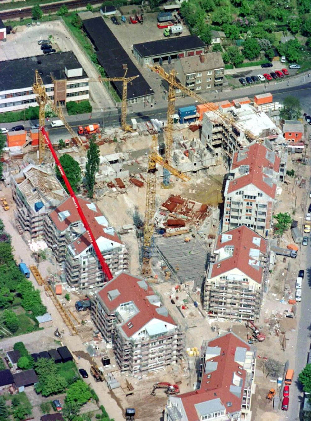 Berlin aus der Vogelperspektive: 23.06.94 Berlin, Wohnsiedlungsbau Seddinerstraße