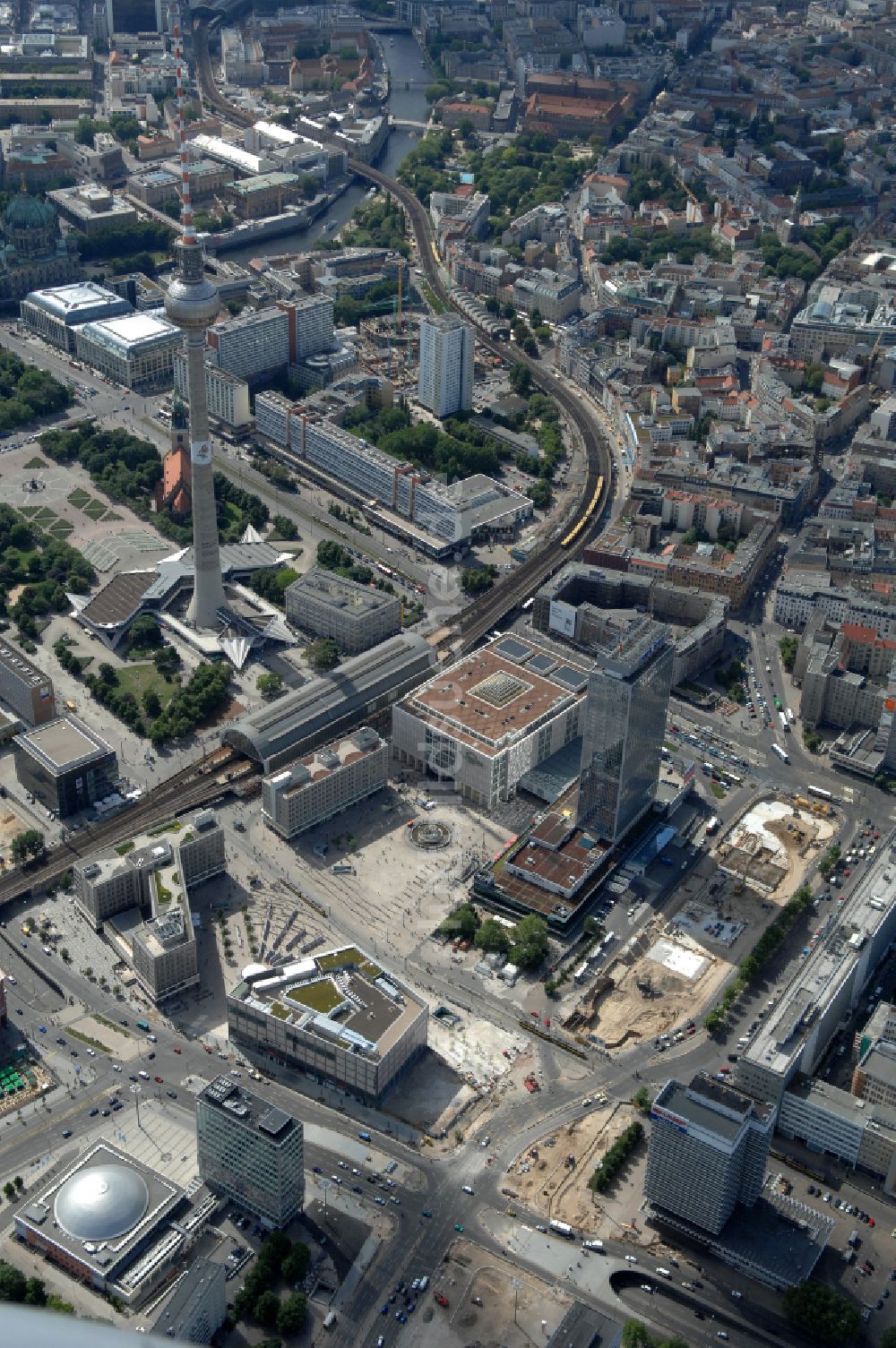 Luftbild Berlin - Berliner Alexanderplatz