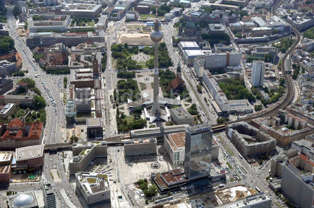 Luftaufnahme Berlin - Berliner Alexanderplatz