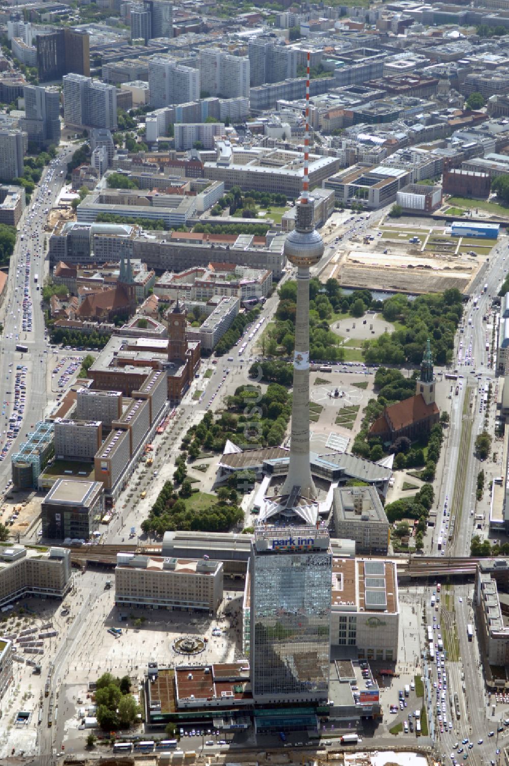 Luftbild Berlin - Berliner Alexanderplatz