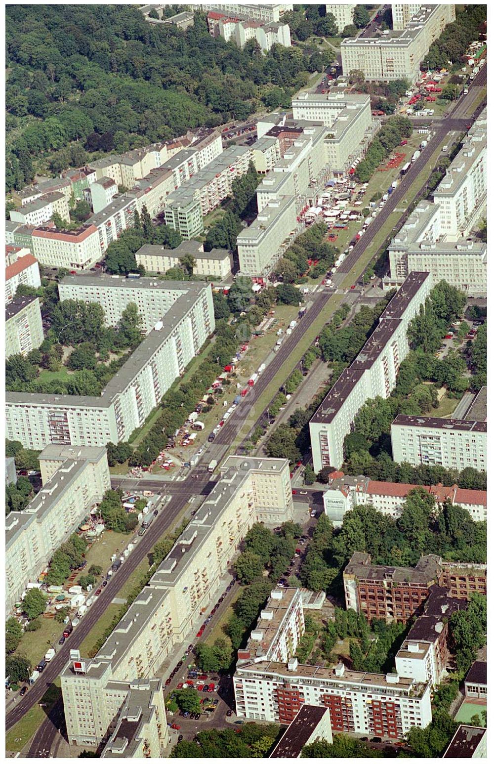 Berlin Friedrichshain von oben - Berliner Biermeile