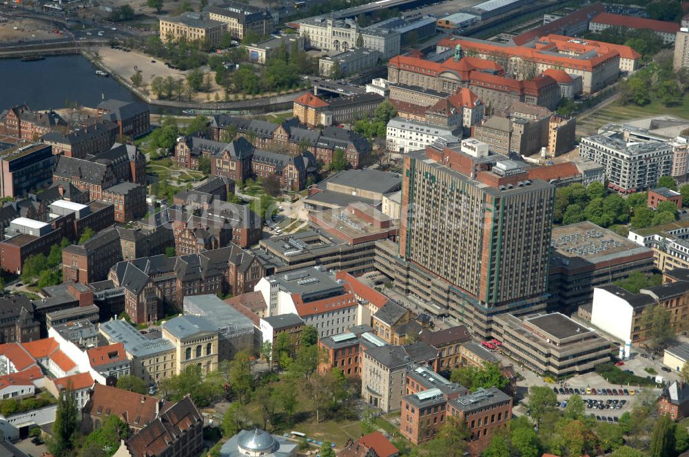 Luftaufnahme Berlin - Berliner Charite in Berlin Mitte