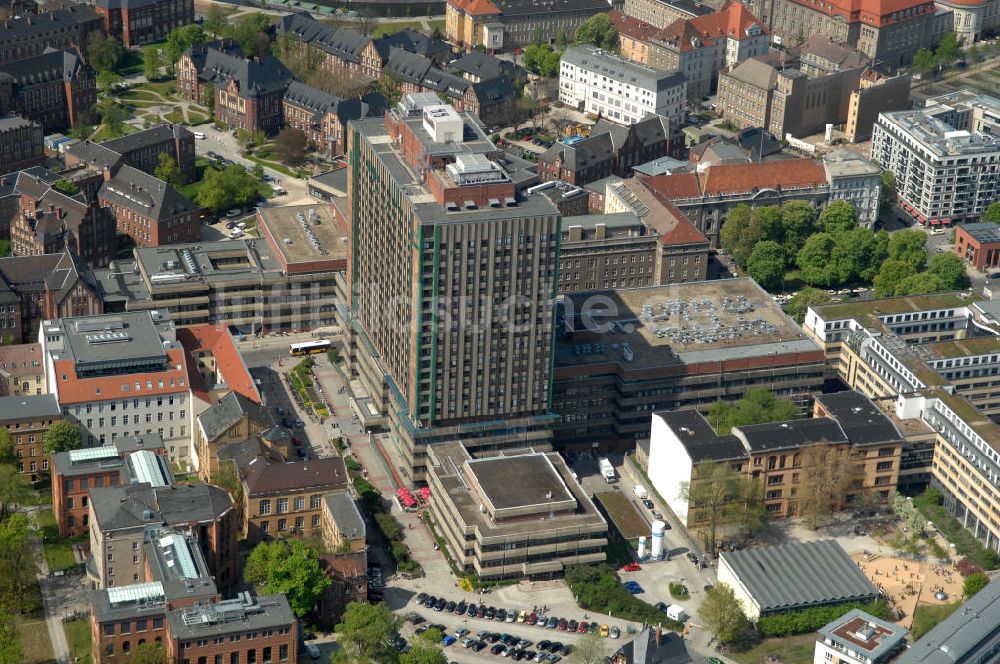 Luftaufnahme Berlin - Berliner Charite in Berlin Mitte