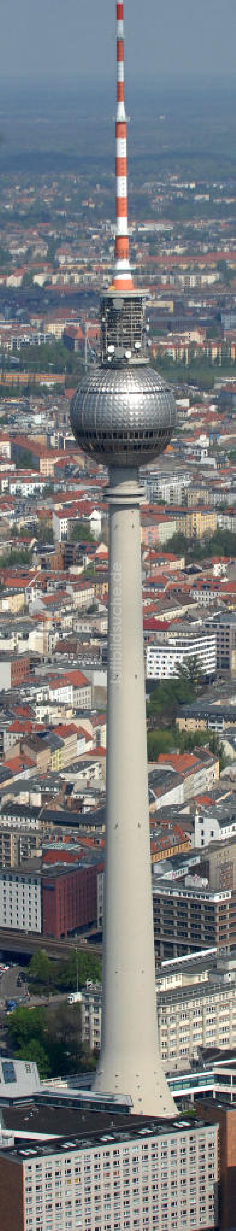 Luftbild Berlin - Berliner Fernsehturm