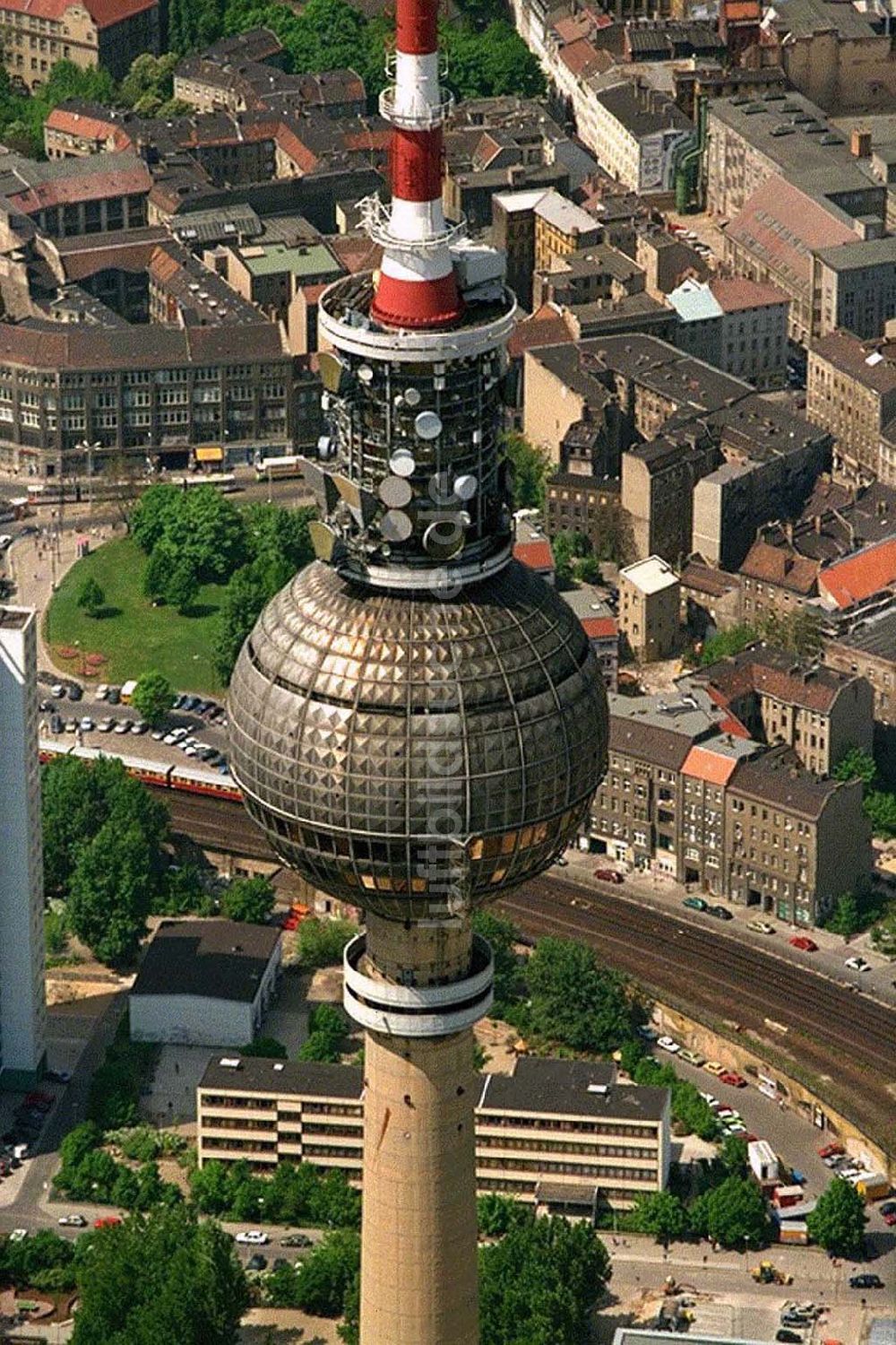 Luftaufnahme Berlin - Berliner Fernsehturm