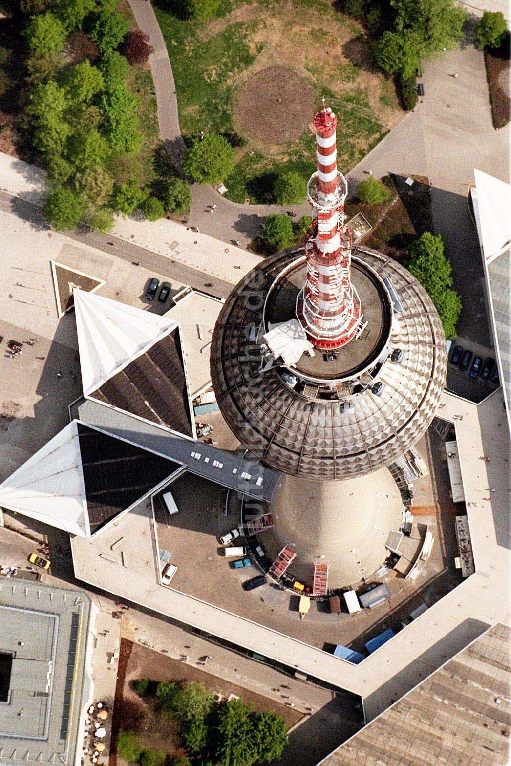 Luftaufnahme Berlin - Berliner Fernsehturm