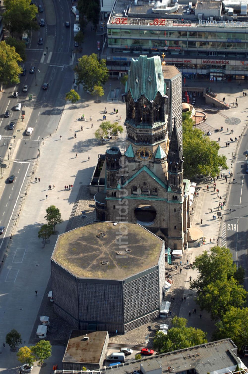 Luftaufnahme Berlin - Berliner Gedächtniskirche