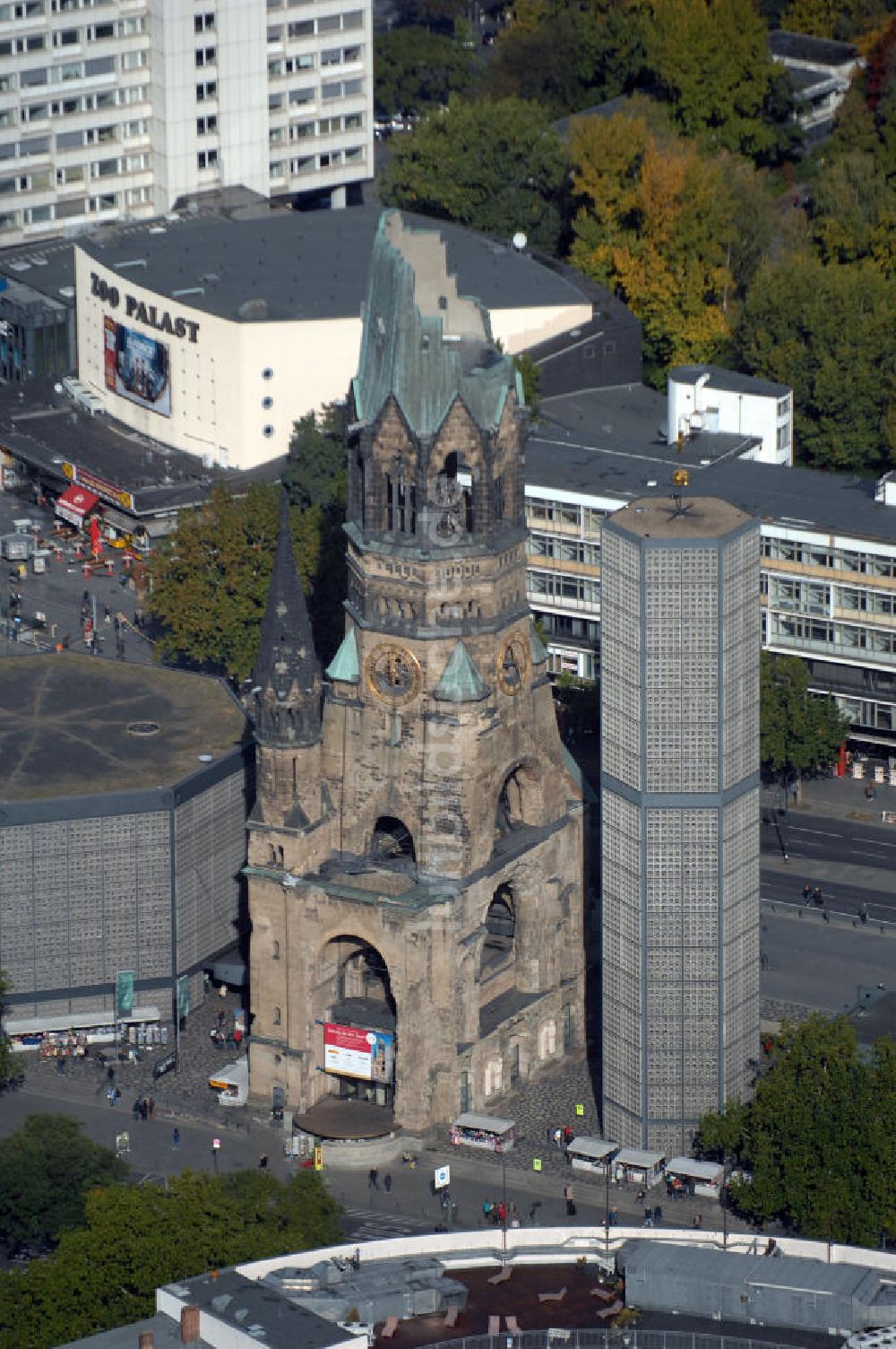 Berlin von oben - Berliner Gedächtniskirche