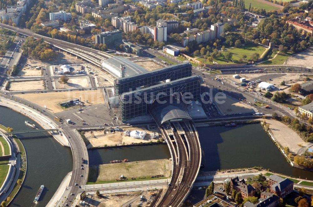 Berlin aus der Vogelperspektive: Berliner Hauptbahnhof