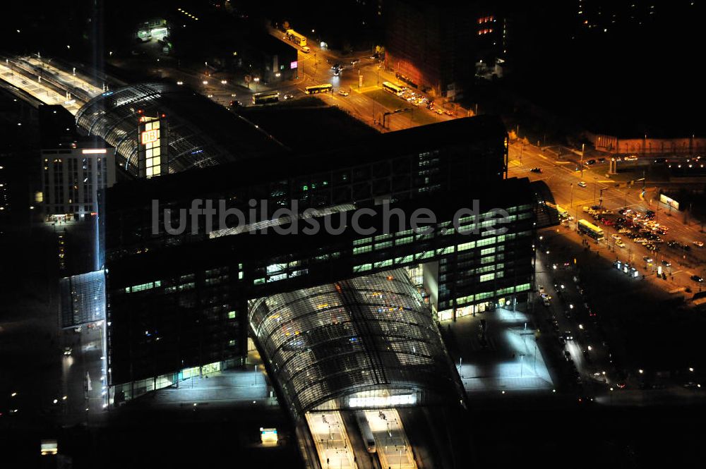 Luftbild Berlin - Berliner Hauptbahnhof Festival of Lights