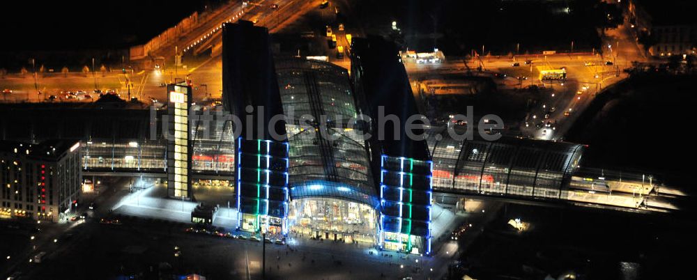 Luftaufnahme Berlin - Berliner Hauptbahnhof Festival of Lights