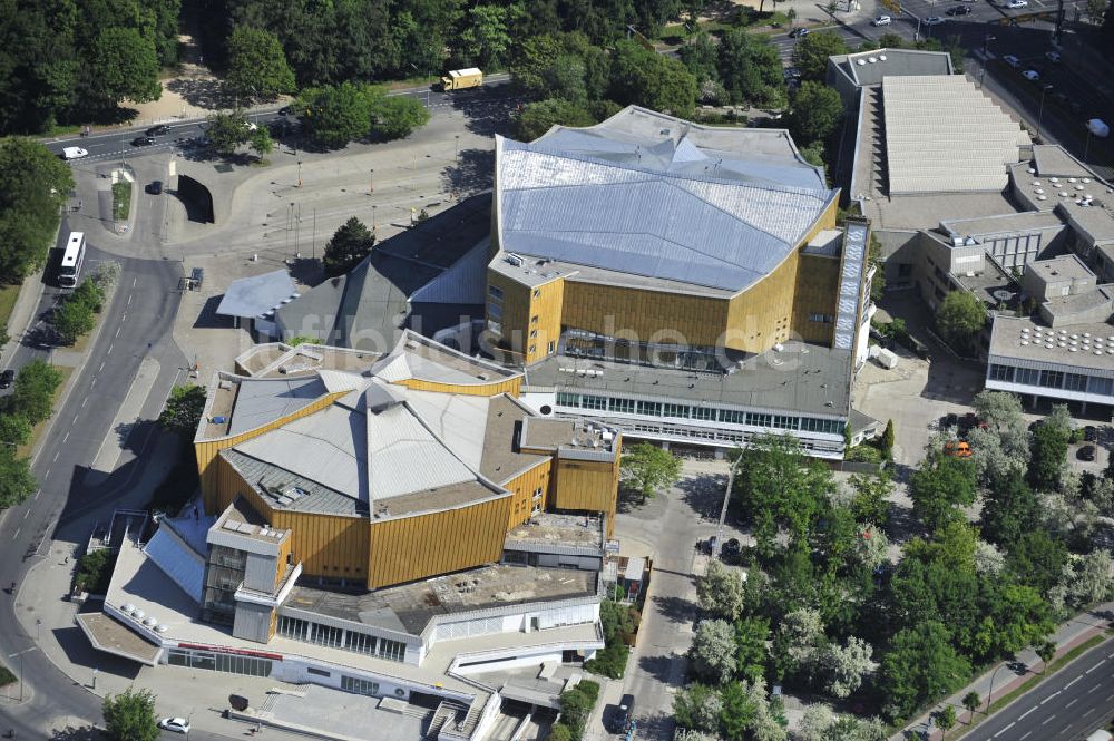 Berlin von oben - Berliner Philharmonie und der Kammermusiksaal