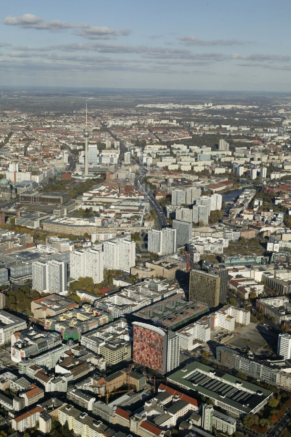 Berlin aus der Vogelperspektive: Berliner Stadtmitte Ost im Bundesland Berlin