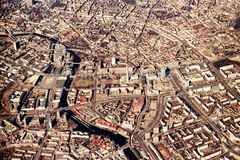 Berlin aus der Vogelperspektive: Berliner Stadtzentrum