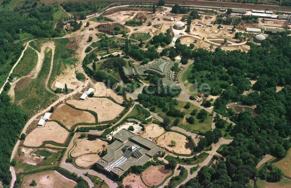 Berlin-Lichtenberg von oben - Berliner Tierpark in Friedrichsfelde.