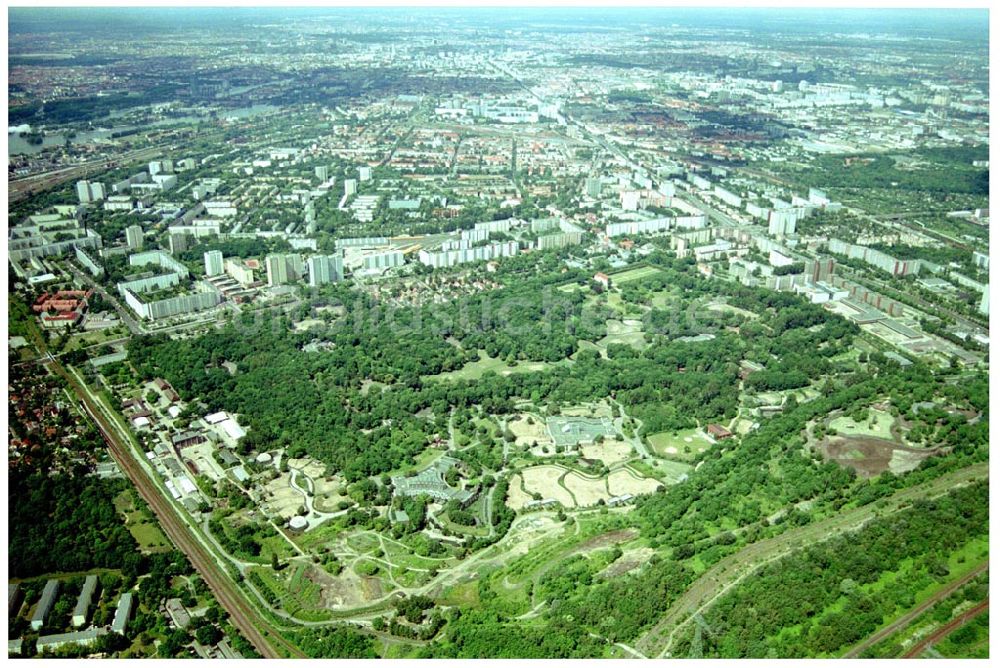 Luftbild Berlin-Lichtenberg - Berliner Tierparkes in Berlin - Lichtenberg