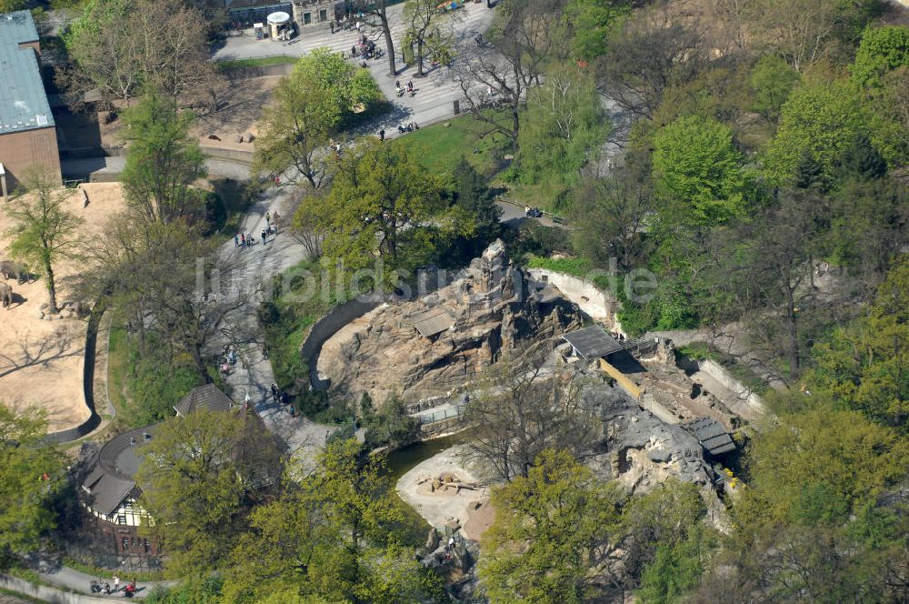 Luftaufnahme Berlin - Berliner Zoo in Berlin-Charlottenburg