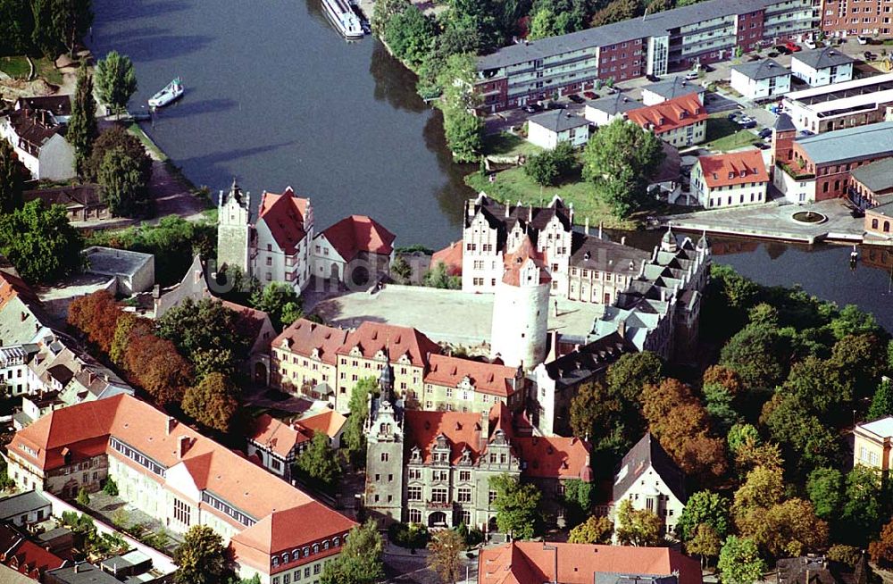 Bernburg/ Sachsen-Anhalt aus der Vogelperspektive: Bernburg / Sachsen-Anhalt