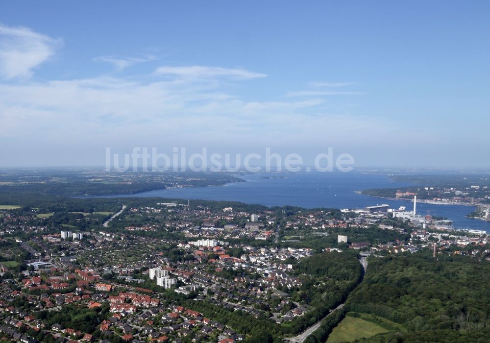 Luftbild Harrislee - Übersicht Harrislee und Flensburger Förde im Bundesland Schleswig-Holstein