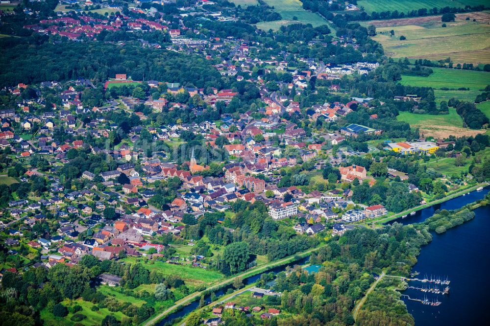 Geestland von oben - Übersicht des Stadtgebietes in Geestland im Bundesland Niedersachsen, Deutschland