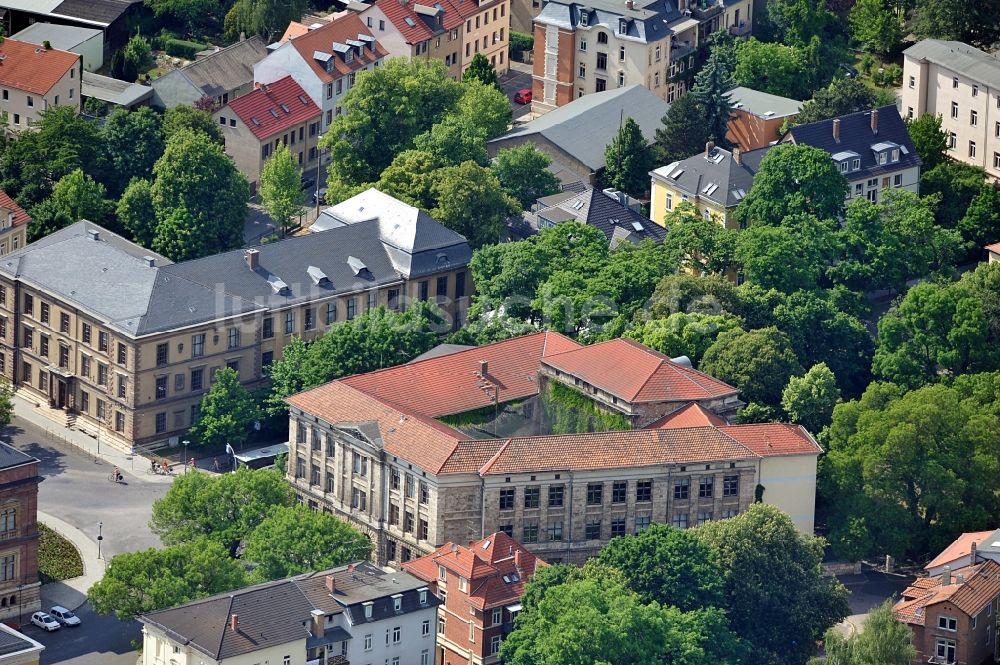 Weimar aus der Vogelperspektive: Bertuchschule in Weimar in Thüringen.