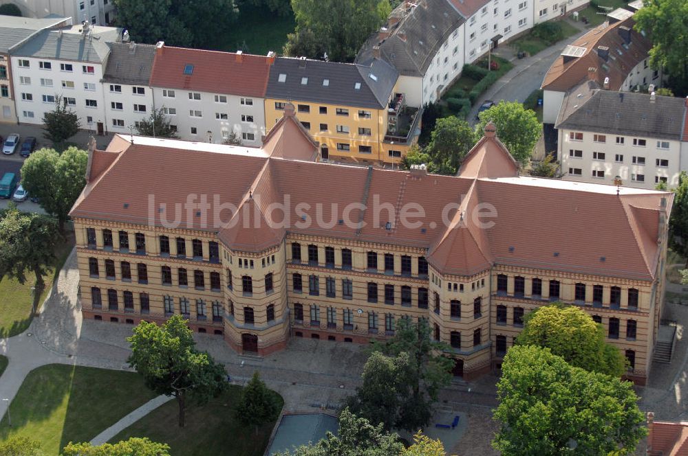 Magdeburg von oben - Berufsbildende Schule Magdeburg ?Hermann Beims in Magdeburg-Sudenburg