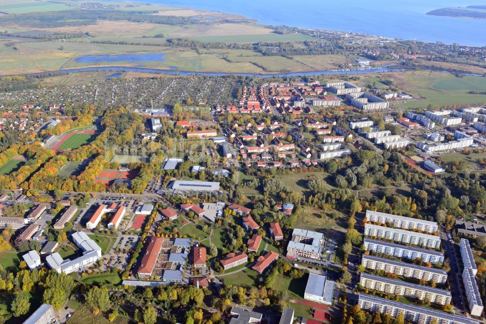 Greifswald von oben - Berufsbildungswerk in Greifswald im Bundesland Mecklenburg-Vorpommern