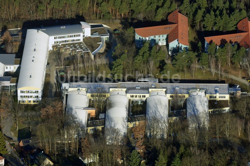 Potsdam von oben - Berufsbildungswerk im Oberlinhaus an der Steinstrasse in Potsdam- Babelsberg im Bundesland Brandenburg