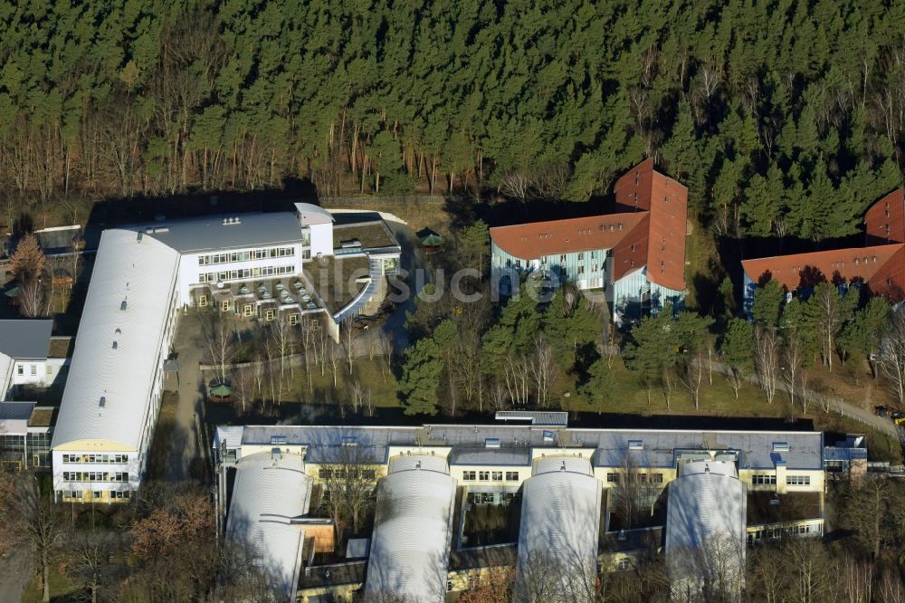 Potsdam aus der Vogelperspektive: Berufsbildungswerk im Oberlinhaus an der Steinstrasse in Potsdam- Babelsberg im Bundesland Brandenburg